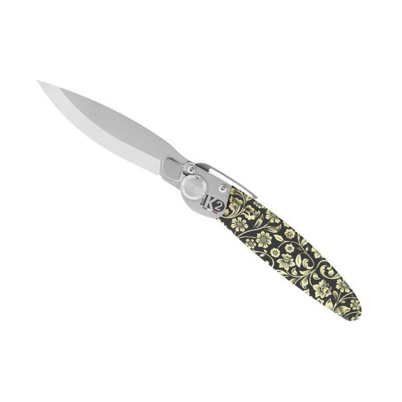 Couteau K2 Floral – Couteau Pliant Décor Floral | Roger Orfèvre