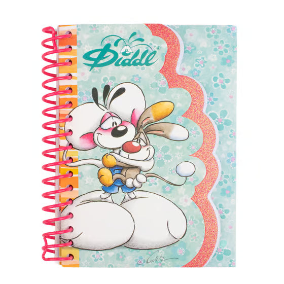 Carnet à spirale A6 DIDDL et Bibombl ligné bleu
