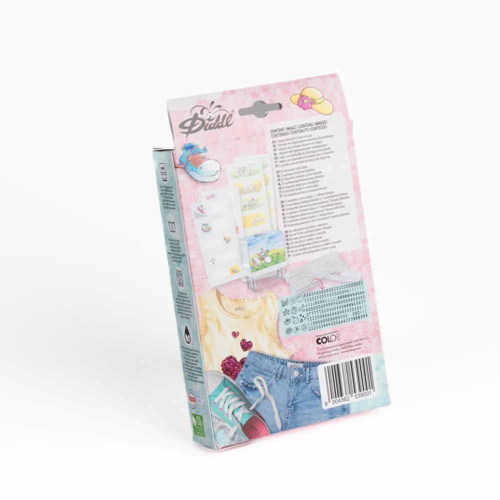 tampon textile et papier Diddl