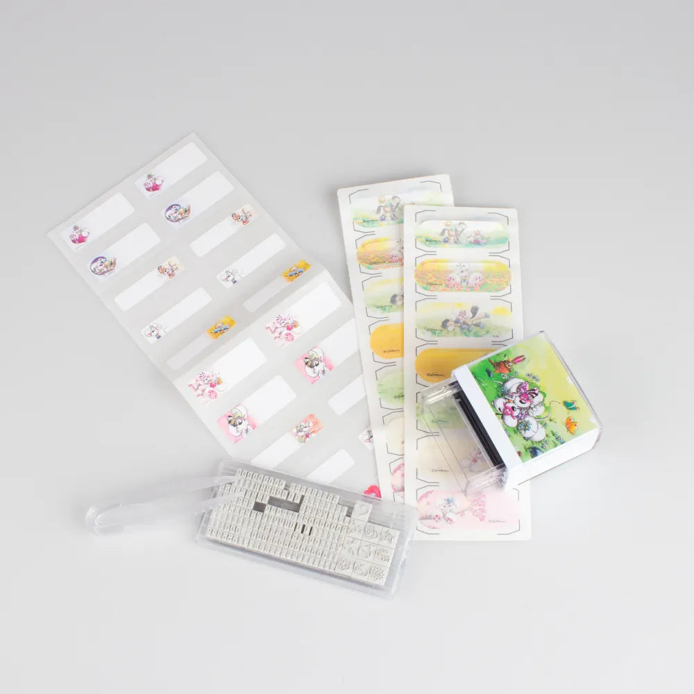 tampon textile et papier Diddl