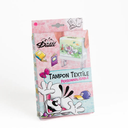 tampon textile et papier Diddl